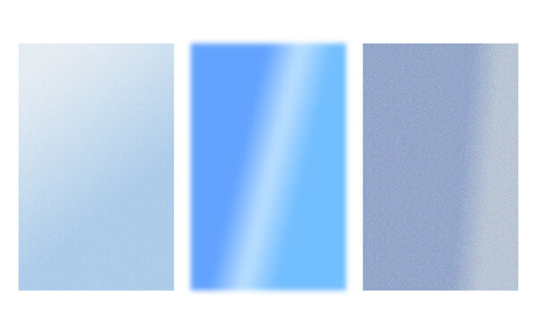 Three Abstract Blue Gradient Backgrounds textured