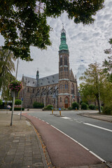 Fototapeta premium beautiful Catholic church in Lisse, the Netherlands