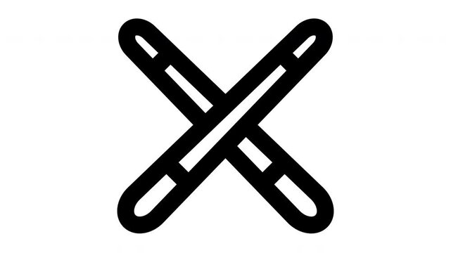 billiard stick animated Line Icons Premium 4K, Outline Motion Graphics Collection
