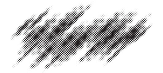 Obraz premium Dotted halftone texture background. Vanishing grunge gritty noise wallpaper. Monochrome pop art gradient overlay.