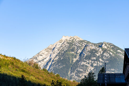 Alpine mountain landscape in Austria, Salzachofen