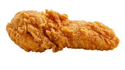 Golden crispy breaded fried chicken tender strip © Sylas