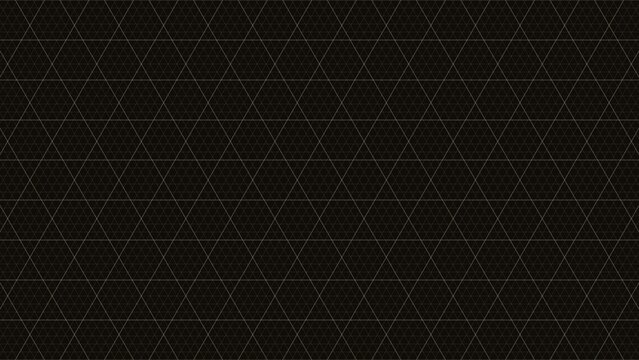 Horizontal black background with thin light grey triangle grid pattern