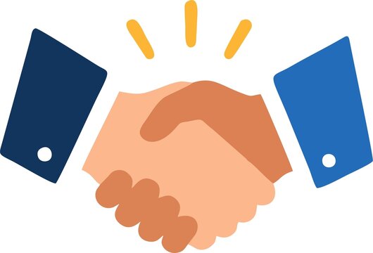 handshake icon vector illustration