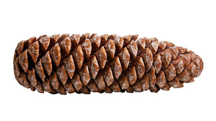 Brown woody pine cone with textured scales from a coniferous tree © Gael