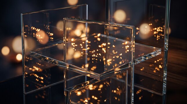 transparent clear acrylic perspex plexi sheets blocks cubes platforms stages pedestals stands displays showcases exhibits geometry geometric structural architecture architectural