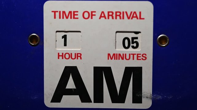Vintage Isle of Man Parking Disc with AM and PM Time Displays