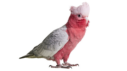 Galah cockatoo with pink and grey plumage standing in profile © Isolde