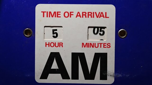 Vintage Isle of Man Parking Disc with AM and PM Time Displays