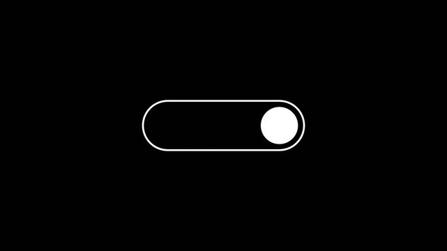 Minimalist digital slide to unlock interface animation