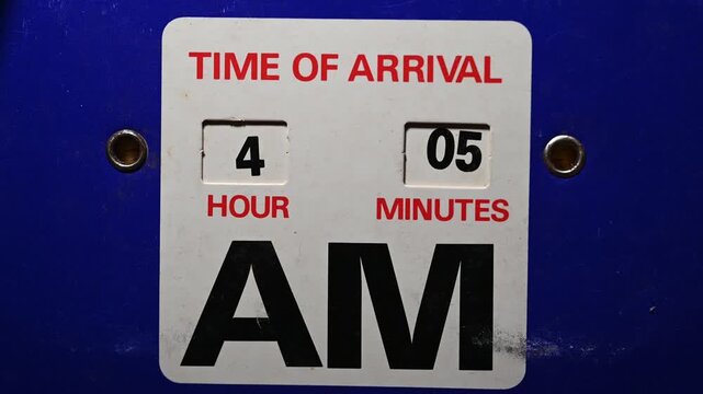 Vintage Isle of Man Parking Disc with AM and PM Time Displays