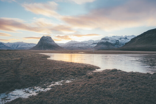 sunrise in the mountains