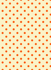 Orange Polka Dot Pattern Background © Annie