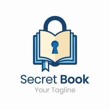 This captivating logo combines an open book and a lock, symbolizing the intrigue of knowledge and the security of wisdom, making it ideal for educational initiatives and brands.