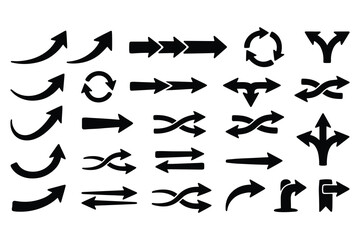 Fototapeta premium Business and Infographic Hand-Drawn Arrow Icon Set