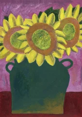 still life with sunflowers. oil painting © Anna Ismagilova