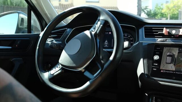 Autonomous car steering wheel self-parking technology