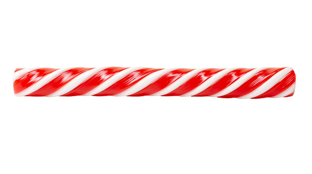 Red and white striped peppermint candy stick