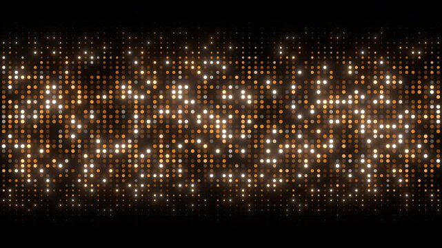 golden sparkle light wave background loop