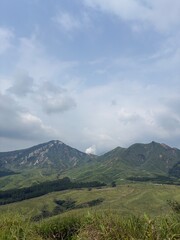 Obraz premium 夏の阿蘇山