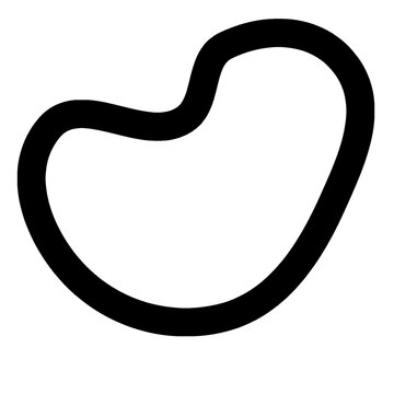 Abstract spiral swirl line art element. Minimalist twirl stroke graphic for design and patterns