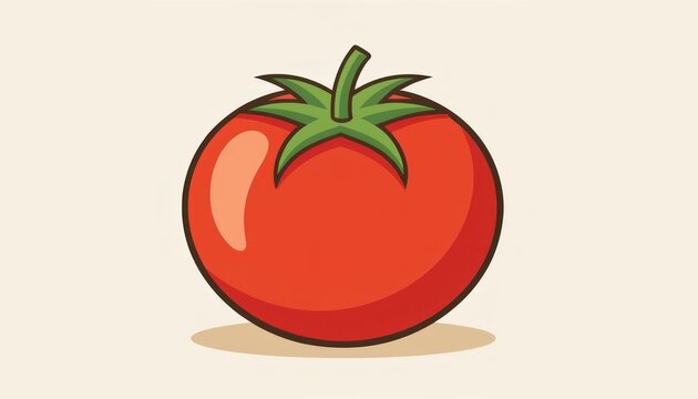 Red tomato illustration