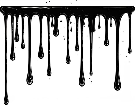 Black dripping slime