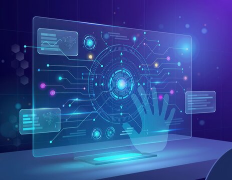 futuristic technology interface