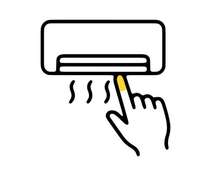 Air conditioner vector illustration isolated on transparent background