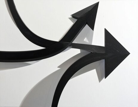 black curved arrows