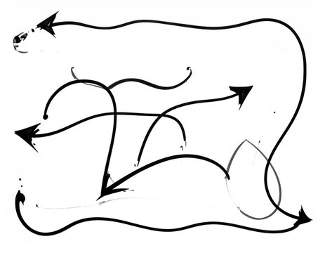 Curved arrow set