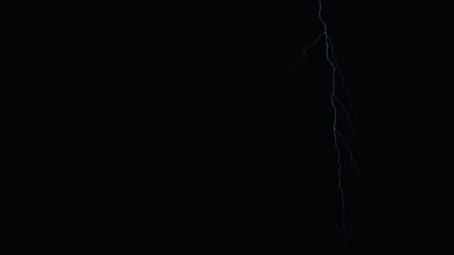 Cinematic plasma lightning strikes with branching electric bolts, bright white hot cores, and cyan blue violet energy against a dark background. Multiple deterministic lightning flashes create a drama