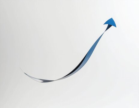 blue paper arrow