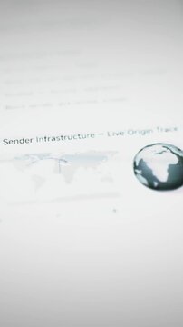 Sender origin trace maps suspicious global infrastructure