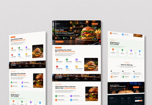 Food Business Offer landing page