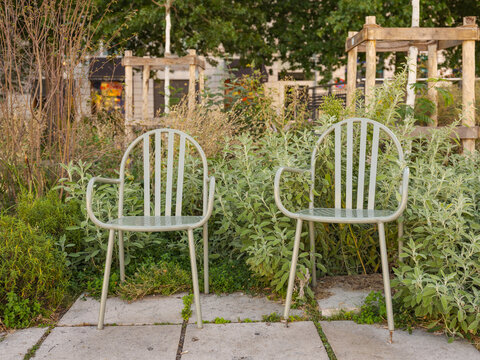 Chaises  de la place Clemenceau de Pau
