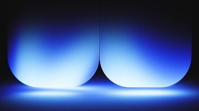 Gradient geometric background with mirrored vault seamless loop