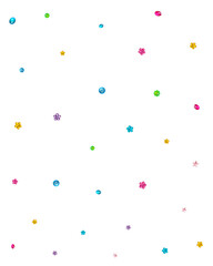 Fototapeta na wymiar Rhinestone Flower Gems