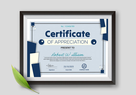 Certificate Of Achievement Layout