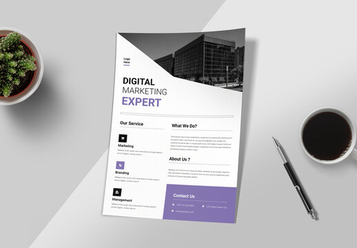 Digital Marketing Expert Flyer Layout