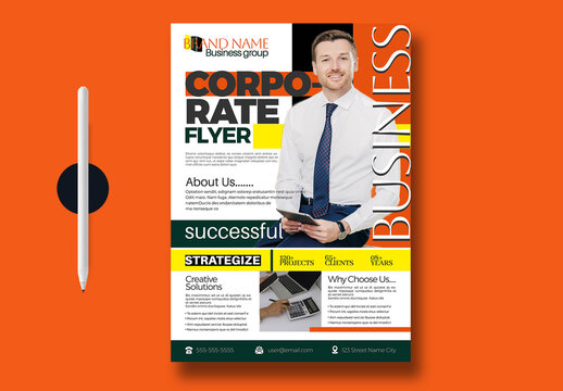 Marketing Business Profile Flyer Design