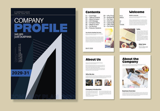 Modern Corporate Company Profile Brochure Template