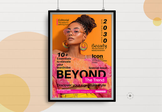 Modern Fashion Magazine Cover Design
