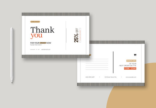 Thank You Card Layout