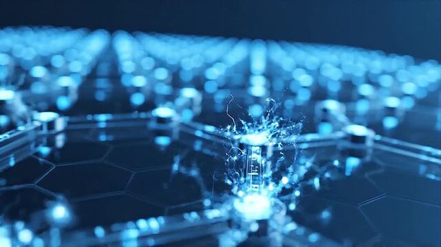 fiber optics background with lots of light spots