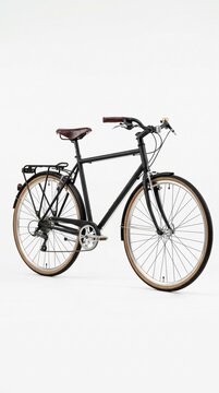 bicycle on a white background