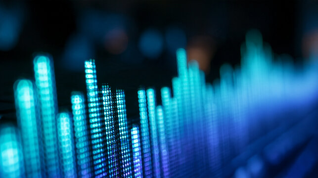 Digital Audio Equalizer and Sound Wave Spectrum