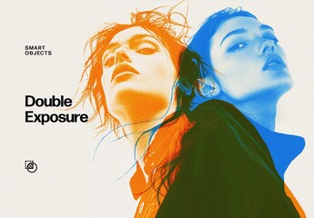 Double Exposure Effect For Poster And Social Media Design