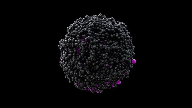 3D Particle Sphere Explosion and Wave Pulsation