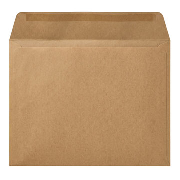 Blank brown kraft paper mailing envelope mockup